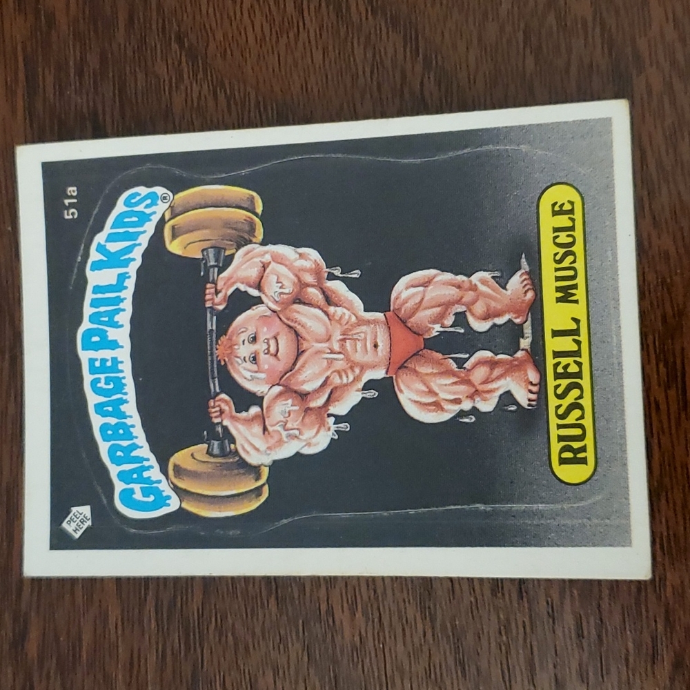 Vintage Garbage Pail Kids *Russell Muscle* #51a GPK 1985 Original Series 2